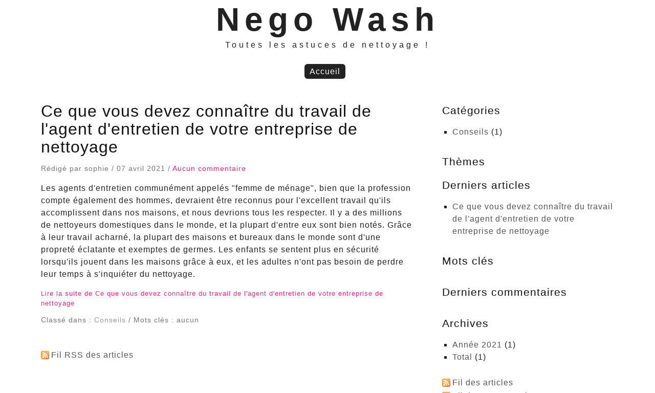 Nego Wash Autres services
