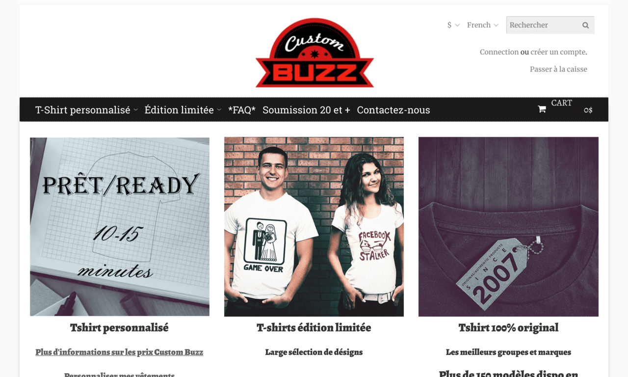 Custom Buzz tee-shirt