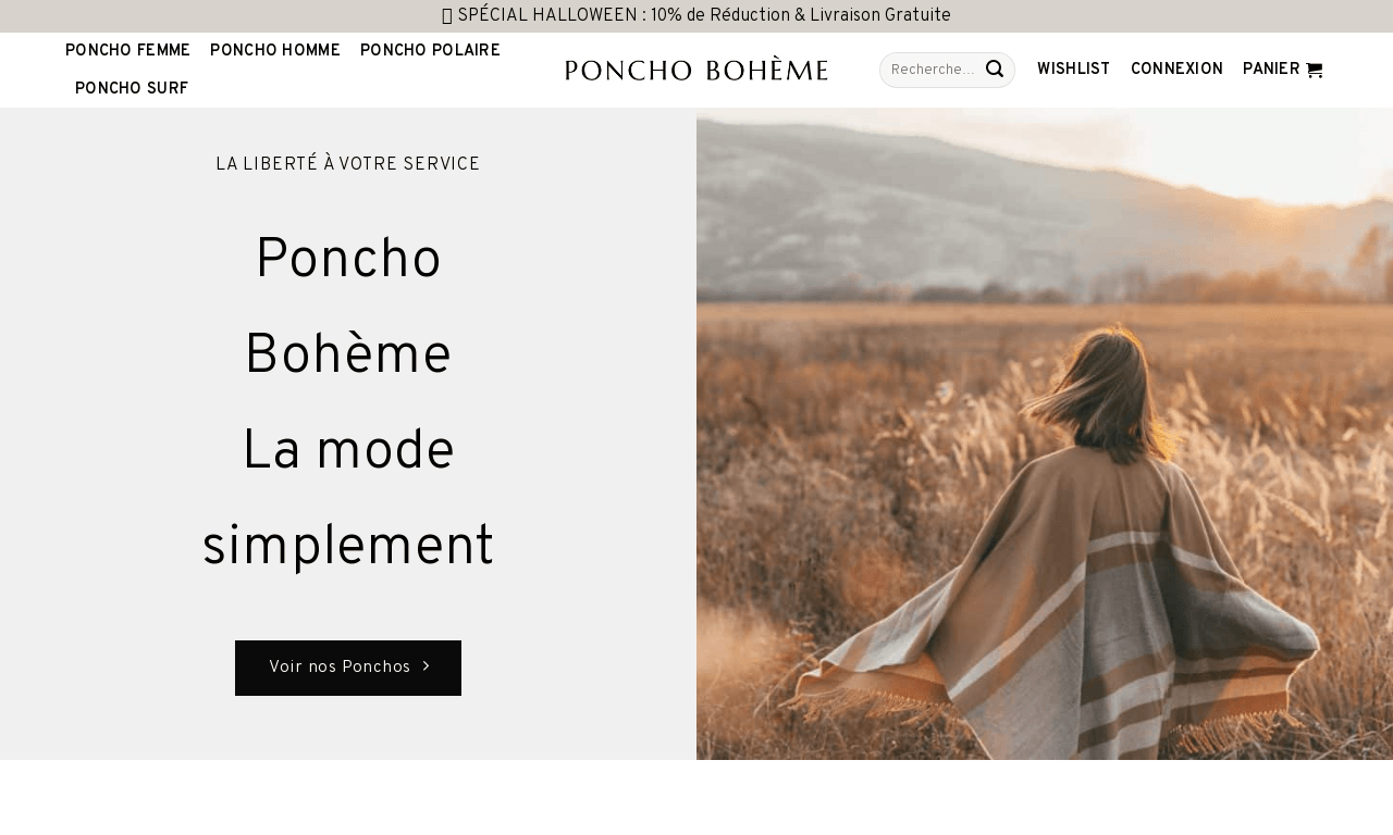 Poncho Bohème Mode Femme