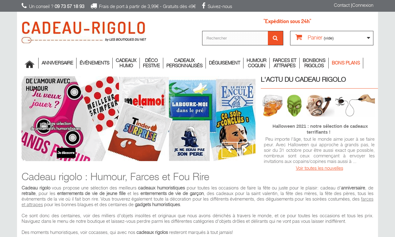 Cadeau RiGoLo: boutique cadeau humoristique