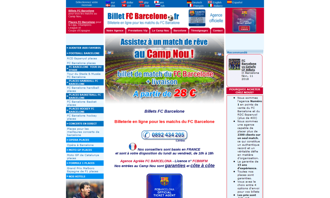 Billet FC Barcelone