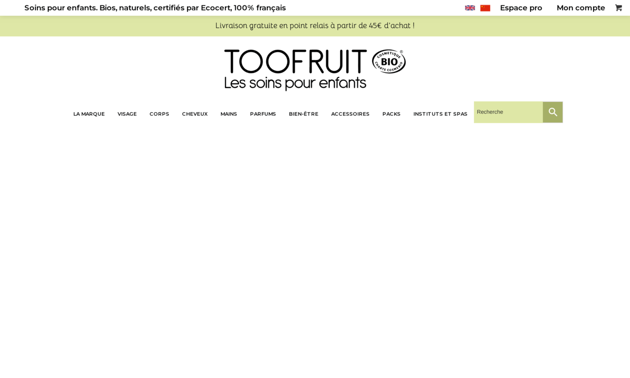 Toofruit Produit biologique