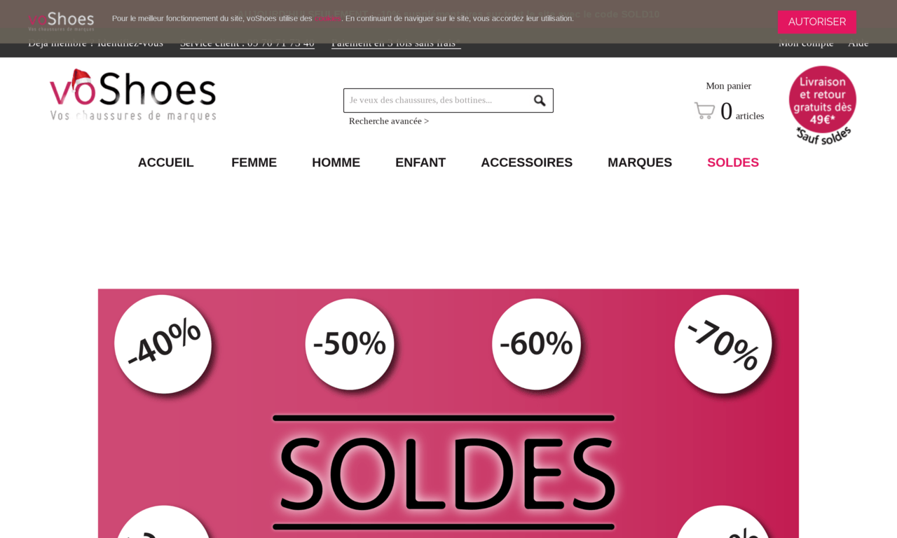 voShoes.com Chaussures