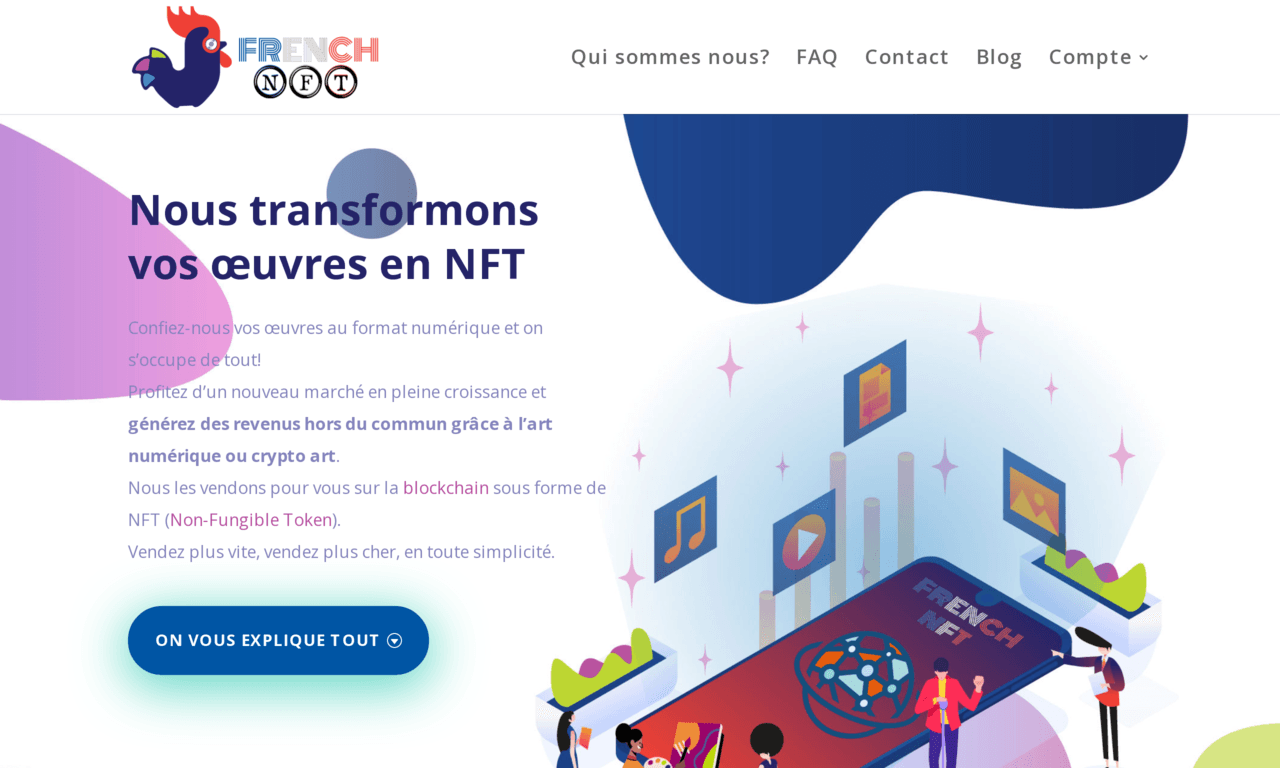 French NFT Banque et finance